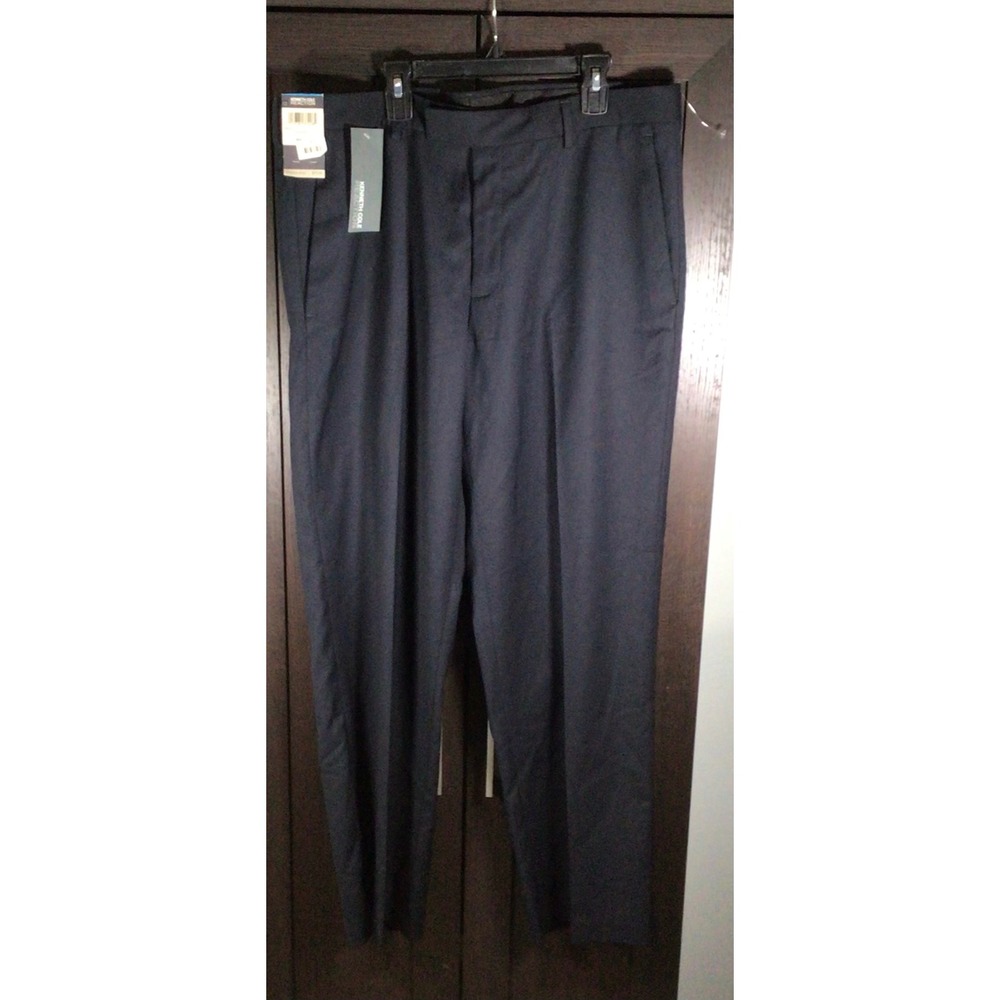 Kenneth Cole Reaction Mens Navy Blue Dress Pants 36x30 Smooth Sailing NWT